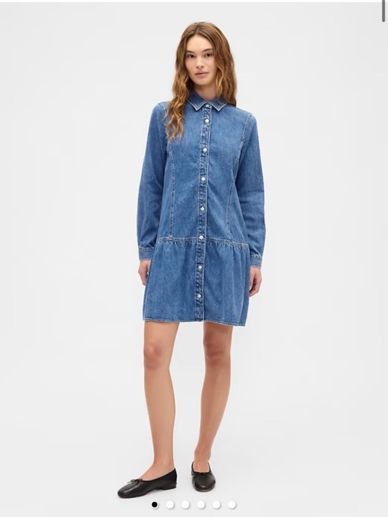 GAP Dresses & Skirts - Denim Peplum Mini Dress